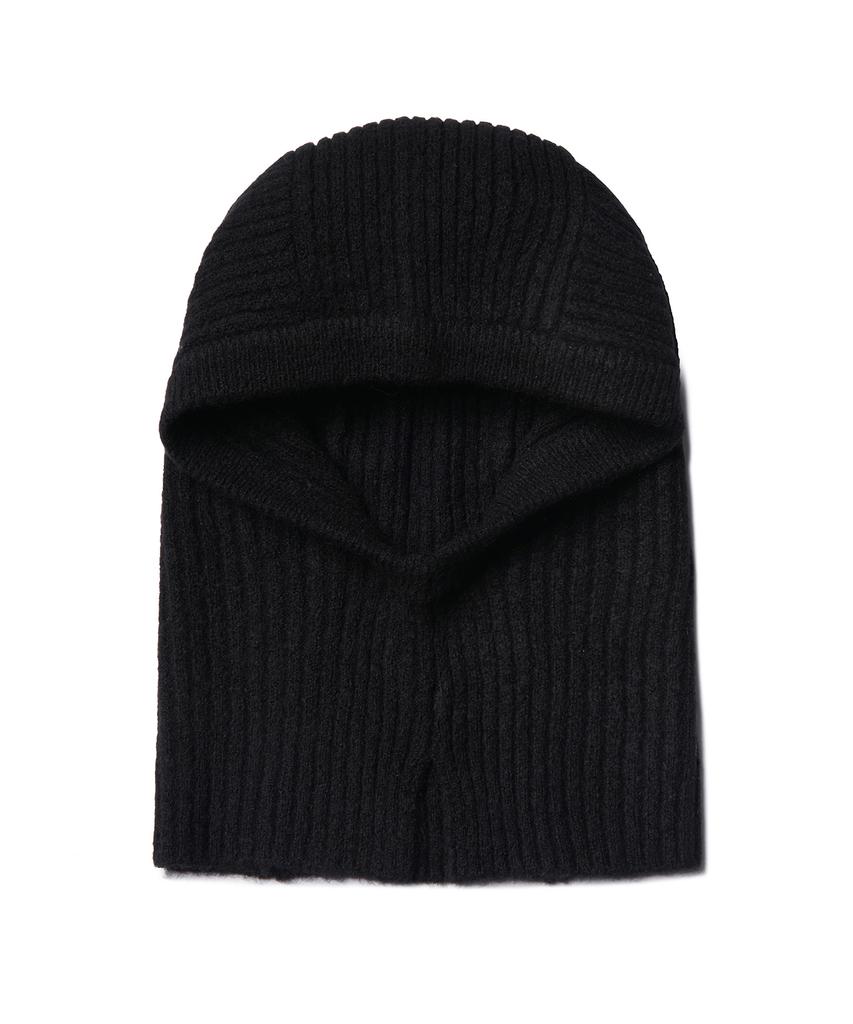 MUSINSA STANDARD WOMAN Women'S Soft Boucle Knit Balaclava [Black]