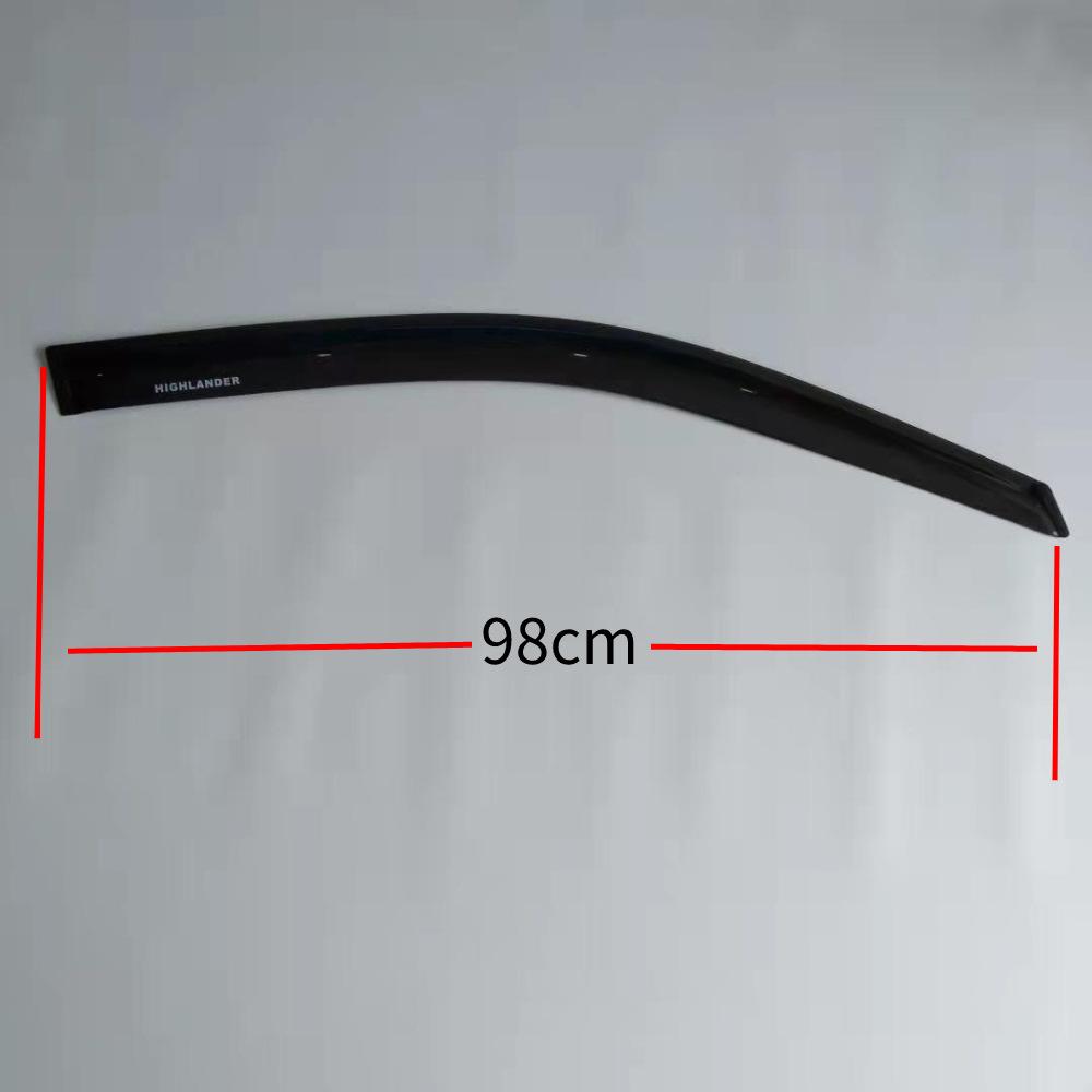 Fits 98-07 Highlander Acrylic Rain Shield Eyebrow Deflector