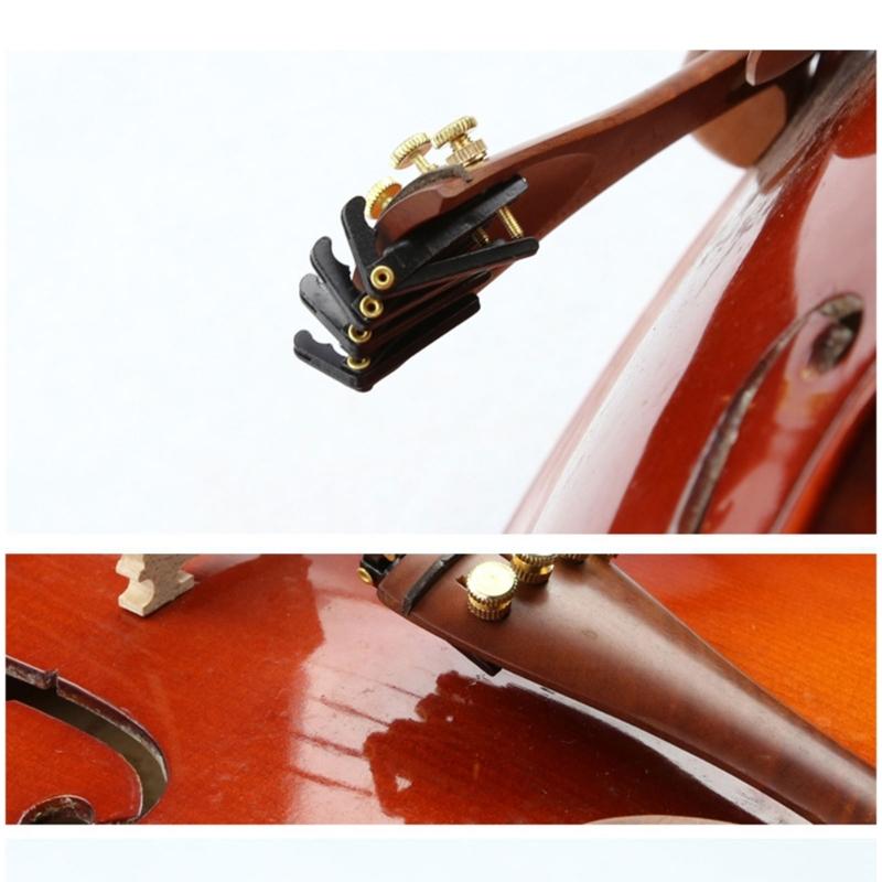 4PCS Stable Violin String Tuner with Universal Fit String Adjuster for 3/4 4/4 1/4 1/2 Instruments Made of Strong Metal