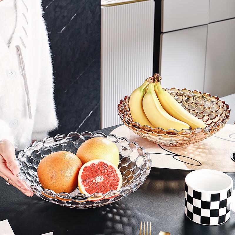 Glanas Glass Fruit & Snack Plate