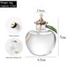 Creative Modern Glass Oil Lamp Refillable Apple Round Glass Lamp Lighting Lantern Lampshade Romantic Home Decor Friend Gift