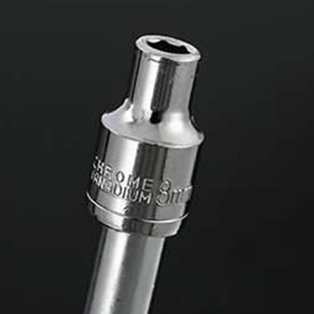 Wrench Car Repair Steel Manual Sleeve Socket Wrench Set ExternalHexagonal for Home, Metal Or Wood Worker, Builder