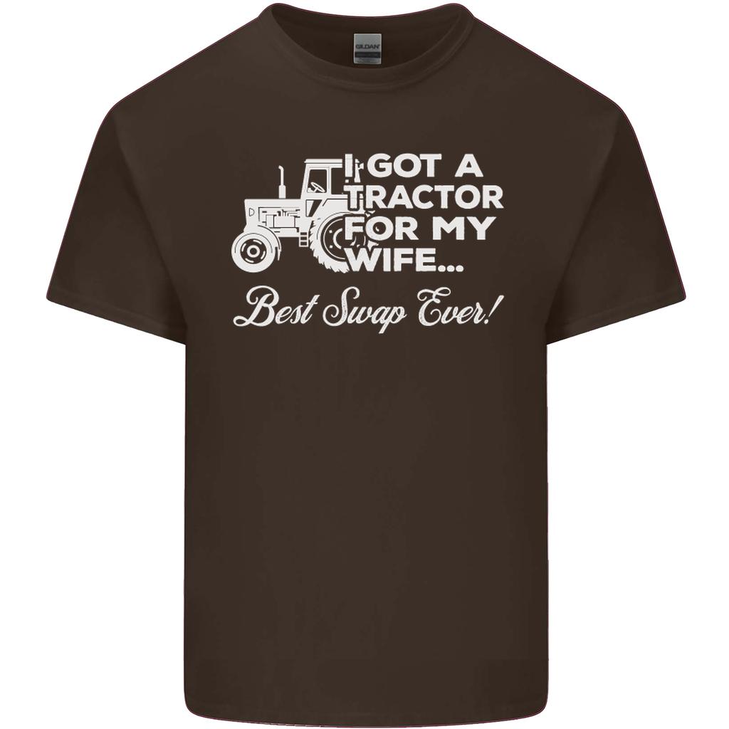Tractor for My Wife Best Swap Ever Farmer Unisexs Light Cotton TShirt
