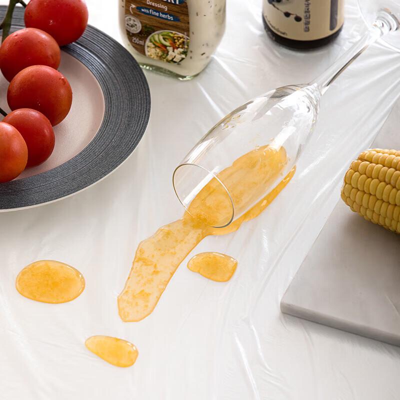 Chahua Disposable Transparent Tablecloth (160x160cm, 40 Count)