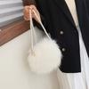 Purse Phone Bag Handbags Messenger Bag Plush Shoulder Bag Faux Fur Bag Pearl Chain Crossbody Bags