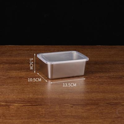 Stainless Steel Refrigerator Meat Storage Box Food Storage Containers With Lid Refrigerator Organizer Container Kitchen Storage