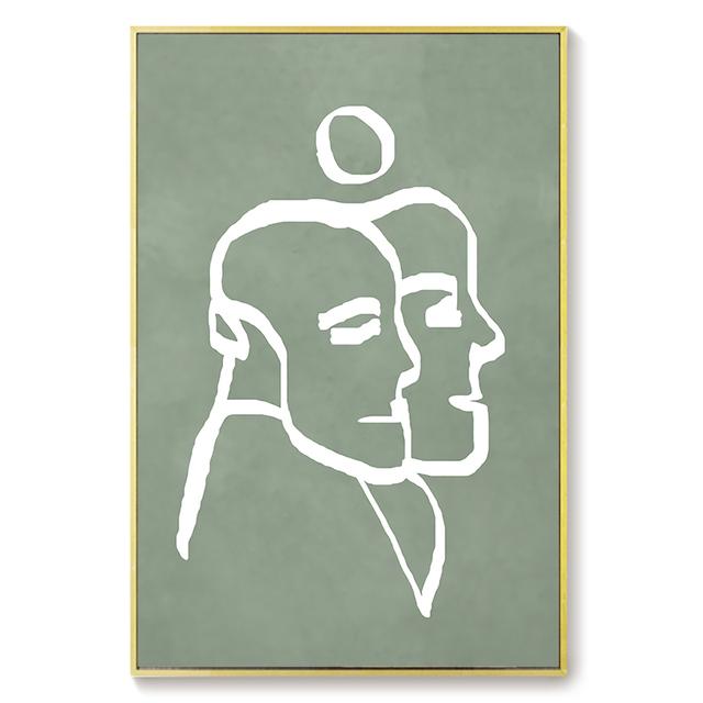 Abstract Line Drawing Pictures Home Decor Nordic Canvas Painting Wall Art Figure Love Posters and Print for Living Room Aisle