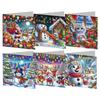 6/12pcs DIY Diamond Painting Greeting Card New 2026 Christmas Festival Card Folded Daily Wish Cards Gifts for Family Friends