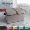 with Double-Lid Fabric Storage Box Dividers Home Storage Organizer  for Home Closet Office
