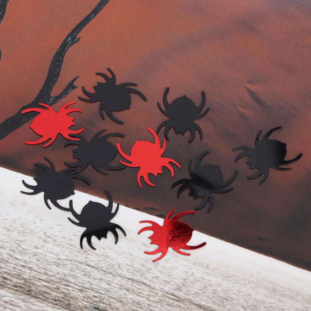 Halloween Party Confetti Holiday Decorative 60g PVC Confetti(Black Spider+Red Spider)