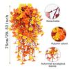 1/2/3/4Pcs Fall Hanging Artificial Morning Glory UV Resistant Realistic Fake Flower Wedding Party Indoor Outdoor Garden Wall Hanging Flower Decoration