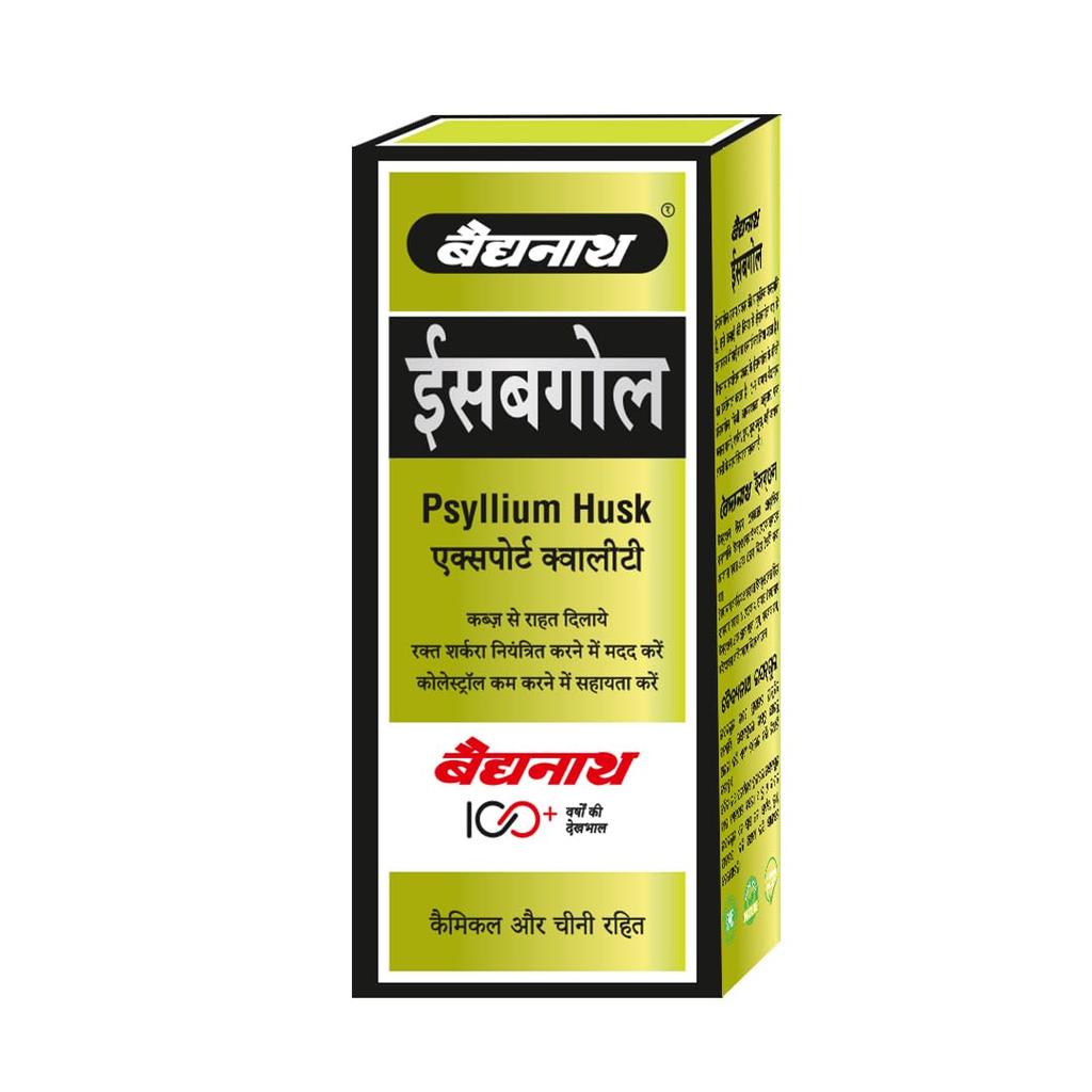 Baidyanath Isabgol Flohsamenschalenpulver 200g X 3er-Pack | Natürliche Verdauungsfaser-Ergänzung für Darmgesundheit, Regelmäßigkeit & Gewichtsmanagement