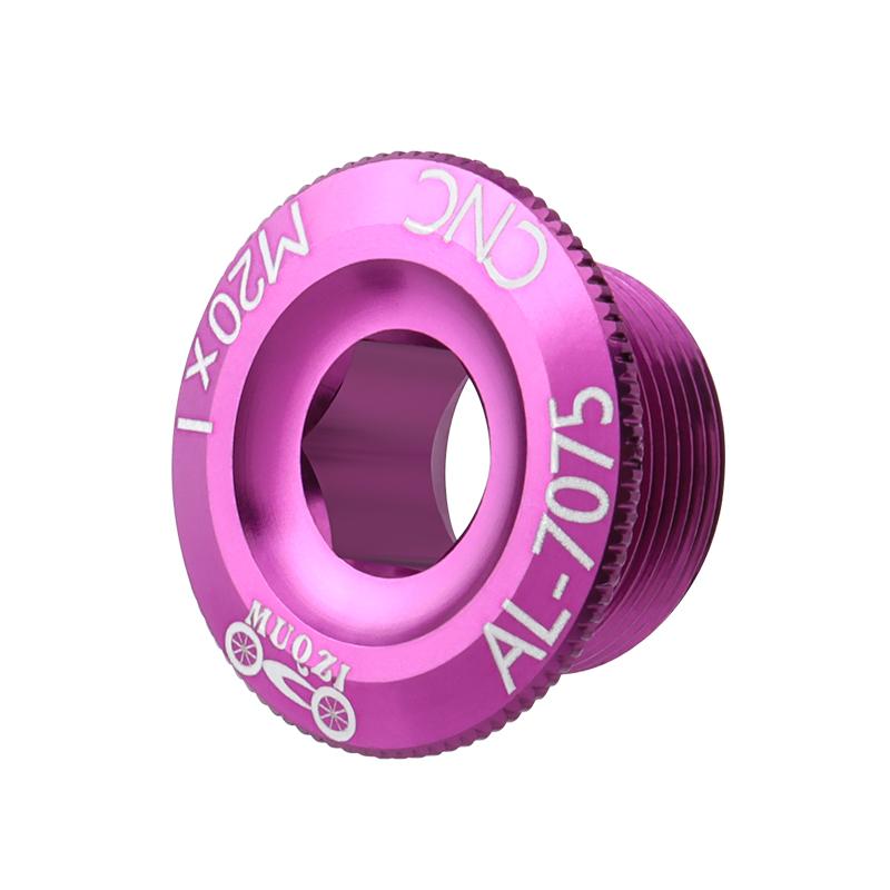 Kurbelabdeckung Schraubkappe M20 MTB Kurbelgarnitur Kurbelabdeckung Aluminium Rennrad Zubehör 10 Farben