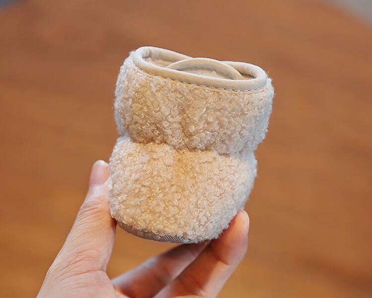 Winter Velvet Baby Shoes - Non-Slip, Soft Sole, Cotton Prewalker for Boys & Girls
