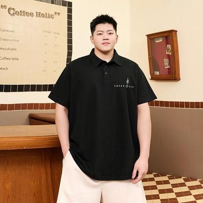 Premium Feeling Trendy Large Size Wicking Soft Quality Breathable Men's Loose Polo Shirt Wrinkle Resistant Casual Athletic Short Sleeve Neck Shirt