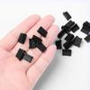 20 Pcs 13 X 5 X 8mm USB Female Port Cover Caps Black USB Port Plugs Dust Cover