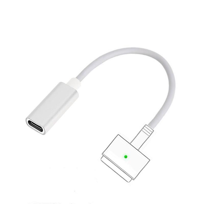USB-C To MagSafe 2/3 Magnetic Laptop Charging Cable with T-Head for Fast PD Charging
