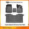 TPE Foot Pads for Toyota Alphard 30/40 Series RH Drive BGE Carpet Mats