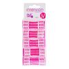 Inter-Vion Plastic Hair Rollers with Attachment 5 Pieces