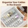 Dustproof Card Cable Organizer Box Durable Charger Wire Organizer  Tech Accessories Storage