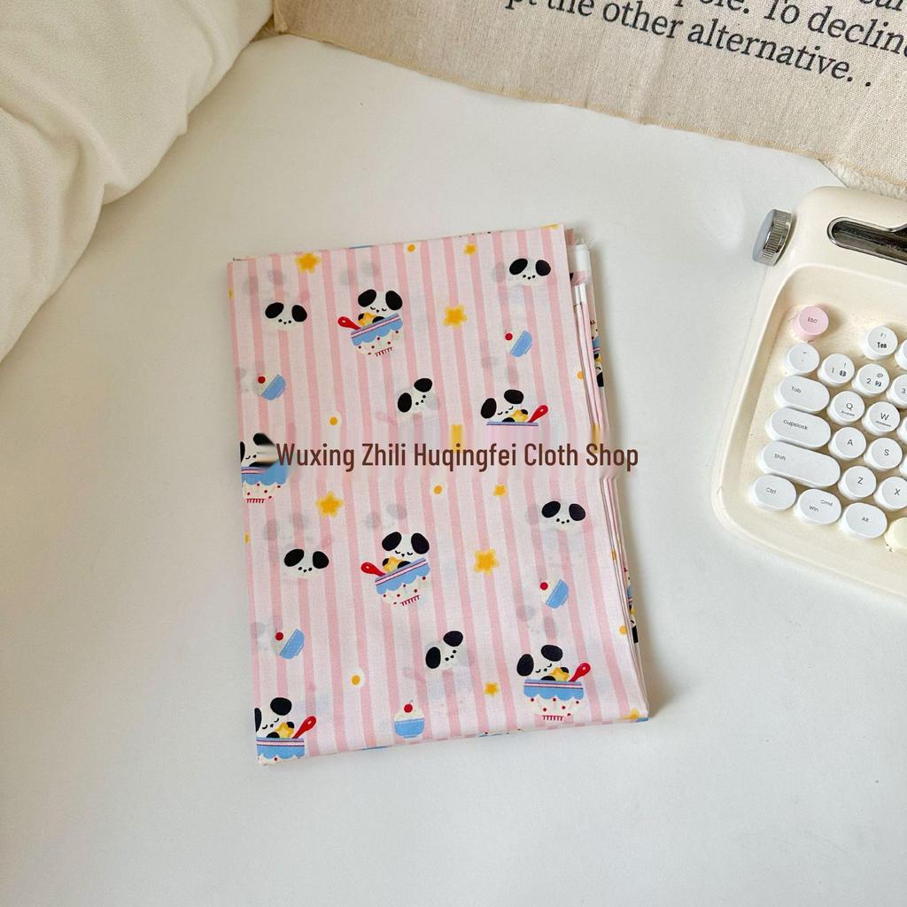 100% Cotton Digital Print Stripe & Floral Fabric for Kids' & Women's Wear, Pajamas, Homewear, Tablecloth DIY