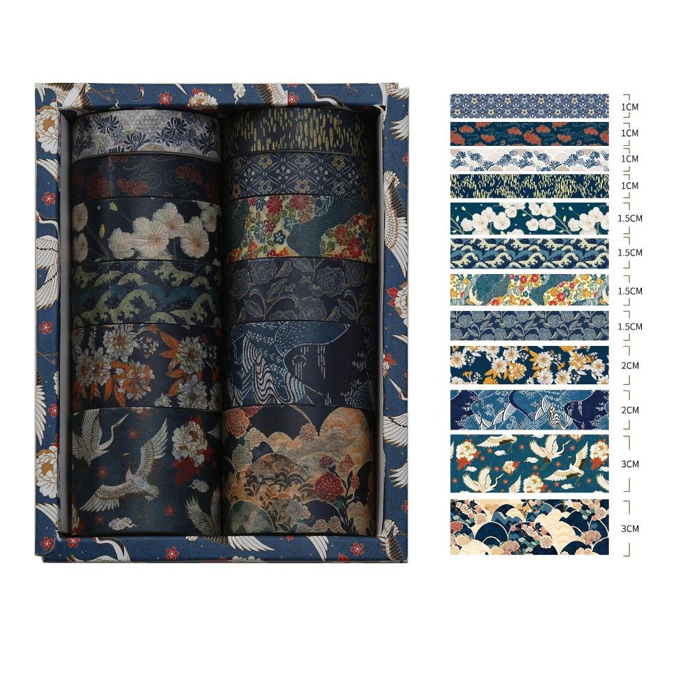 12Rolls DIY Decorative Tape Rolls Scrapbooking Wrapping Washi Tape Washi Tape Set  DIY Projects