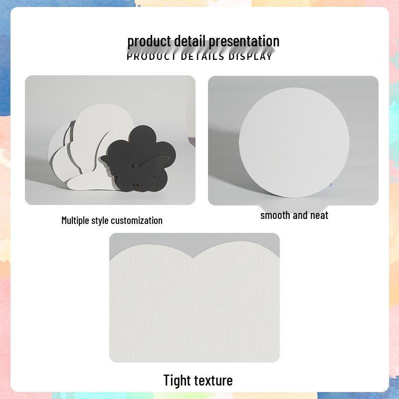 Yeni Başlayanlar İçin Saf Pamuk Düzensiz Kanvas Panolar - Akrilik Doku ve Yağlı Boya Pratik Çerçevesi