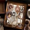 30 pz/confezione Adesivi Orologio Meccanico Vintage Decorativi Fai da Te Materiali Scrapbooking Arte Collage Cancelleria Adesivi Estetici