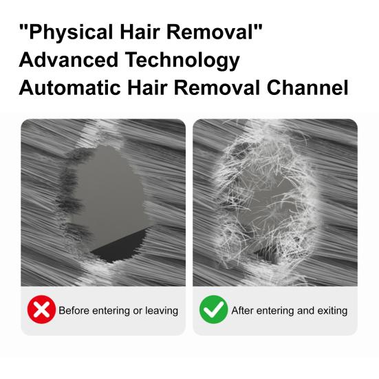 Schwebendes Haarentfernungswerkzeug Katzentoilettentür Universelle Passform Bürste Tierpflege Tür Entfernt lose Haare Verhindert Verfilzungen Helfer für Katzenbesitzer