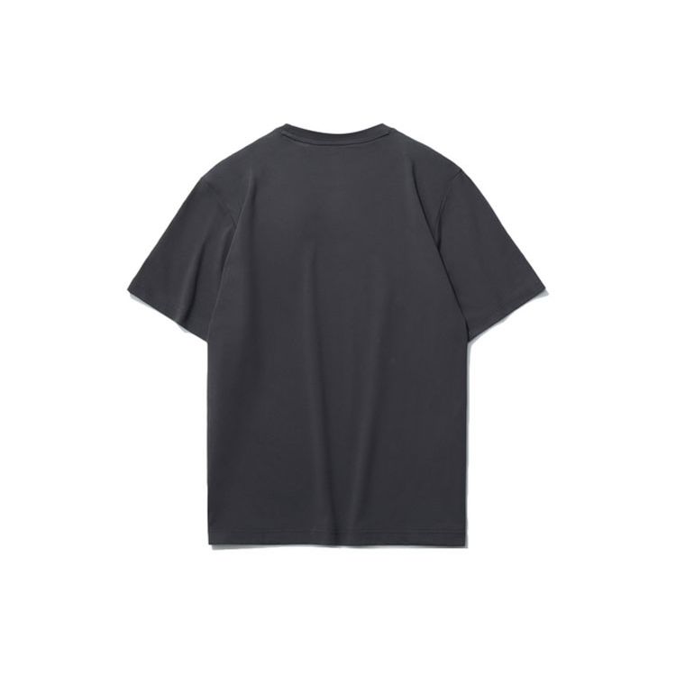 Li Ning Sports Fashion Series Casual Short Sleeve T-Shirt Men Tops Black-Pine-Gray AHSR635-4