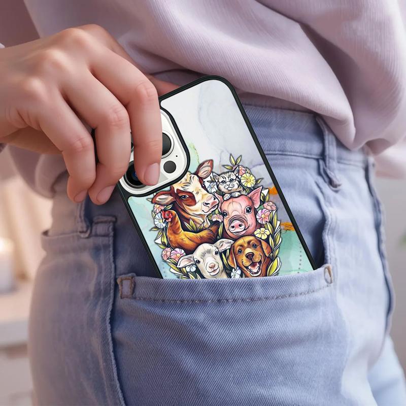 

Go Vegan Phone Case For iPhone 17 Air 15 16e 14 13 Pro Max Coque 12 11 Pro Max PLUS cover iPhone 16