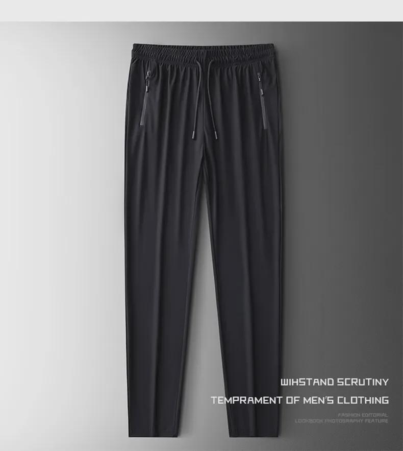 Herren 2024 Sommer Schnelltrocknende Eisseide Ultradünne Lässige Sporthose