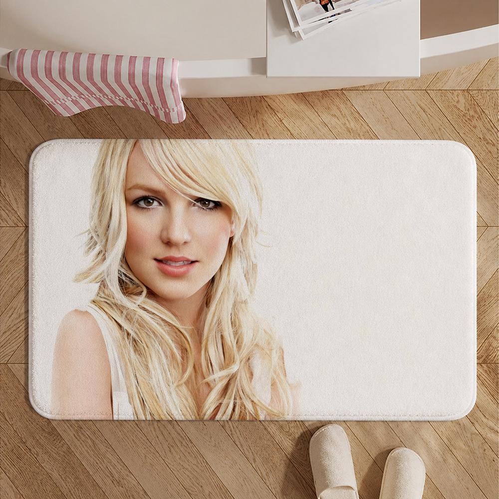 Celebrity-Britney SpearsS Floor Mat Soft Non-Slip Bath Mat, Bedside Carpet, Absorbent Doormat for Home