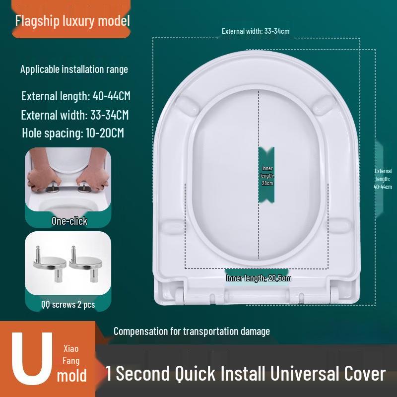 MDNG V-Shape Soft-Close Toilet Seat Cover