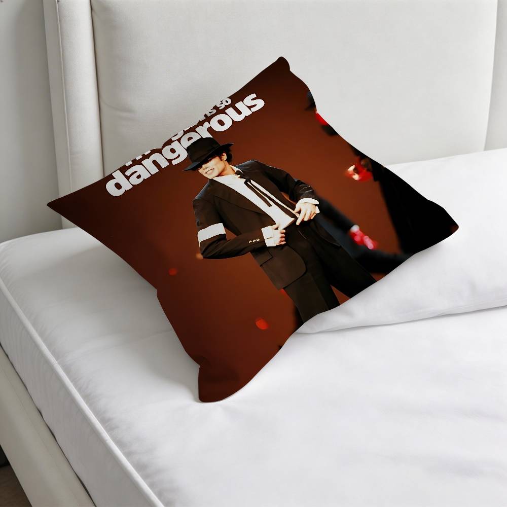 Superstar MMichael JJackson Fashion Square Pillow Case Durable Throw Pillow Cover for Sofa Couch Chair