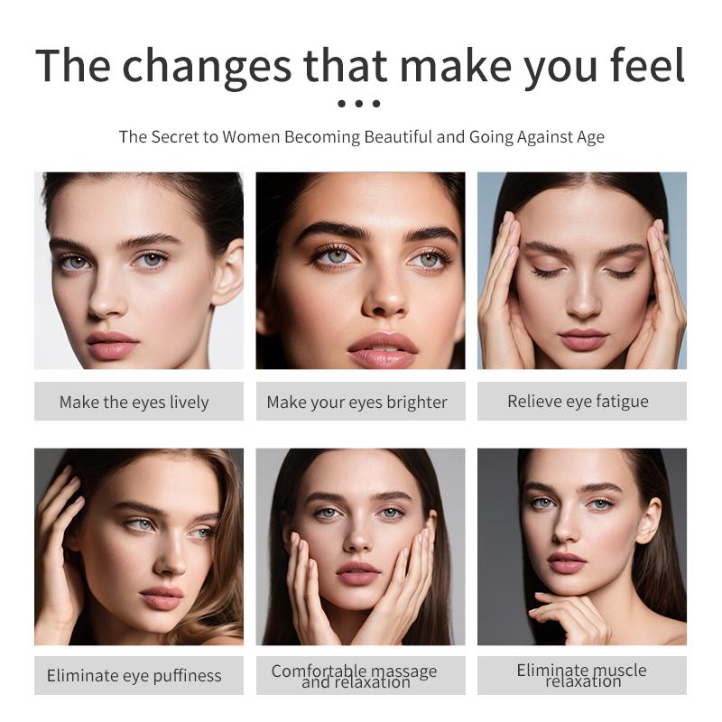 4 In 1 Electric Facial Massager Micro Vibration Eye Beauty Instrument For Relax Eye Dark Circles Eye Bags Puffiness Eye Massage