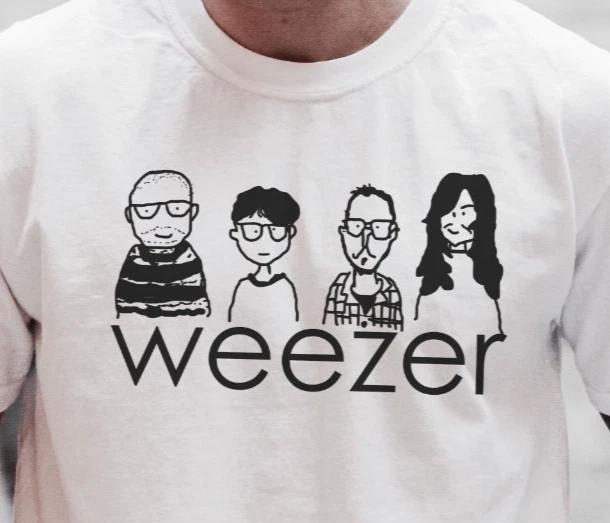 

Weezer T-Shirt Punk Rock on Premium Vintage Black Comfort Colors Tee S