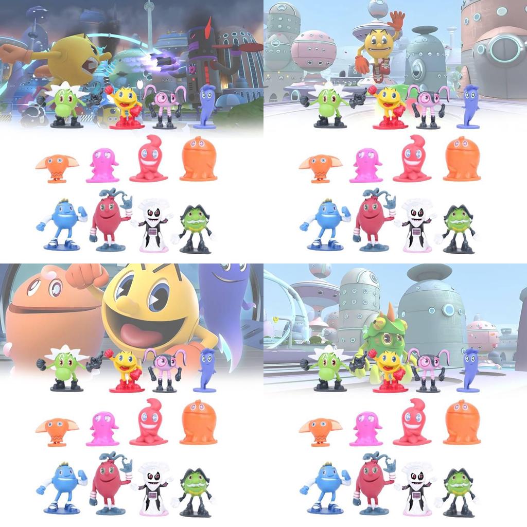 Adorable Pac-man And The Ghostly Adventures Pvc Figurines Set For Collectors