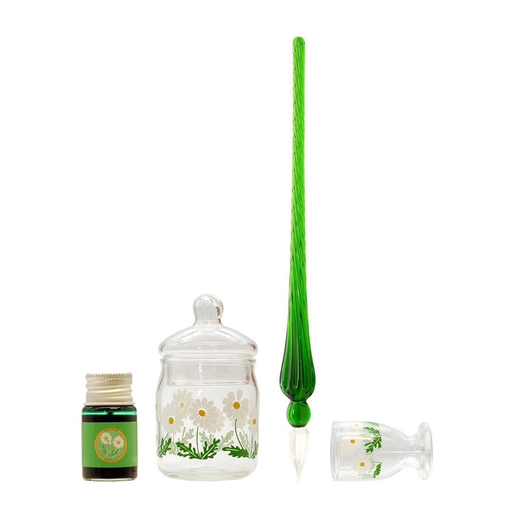 RyuRyu Adelia Retro Glass Pen Set Wildflower