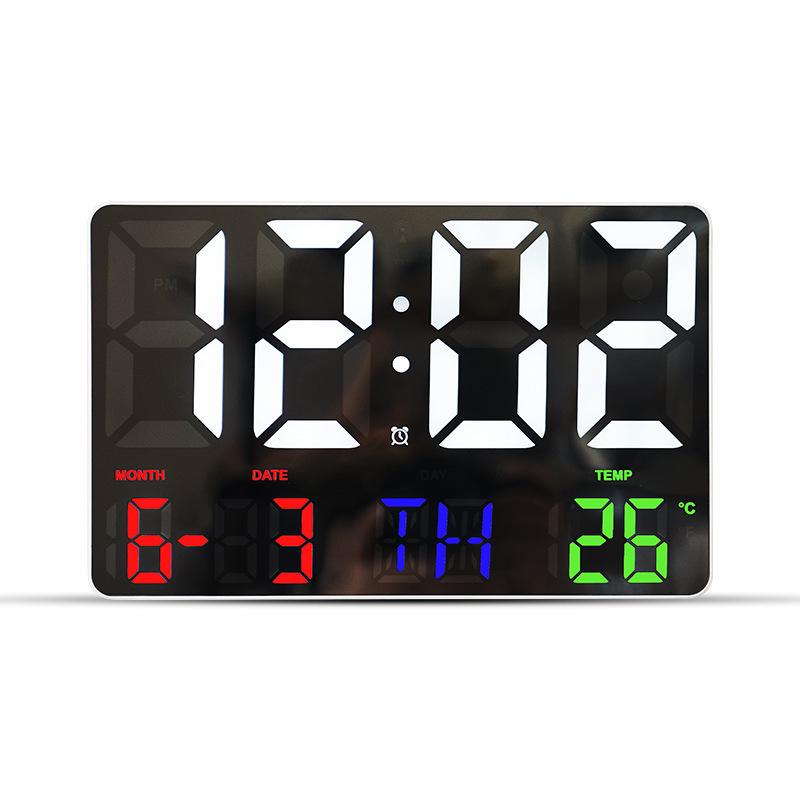 Multifunctional Large Screen Clock: Wall & Tabletop Use, Simple Style for Living Room with Alarm 0717