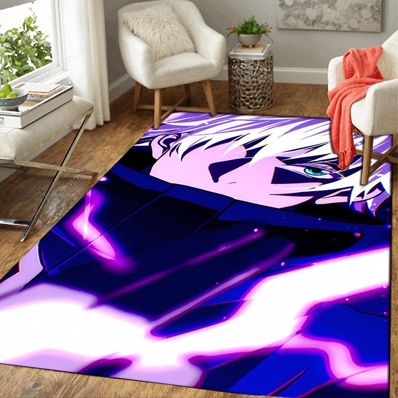 Satoru Gojo Jujutsu Kaisen Teppich Fußmatte für Wohnzimmer oder Schlafzimmer Weicher und bequemer Teppich ein Geschenk für Geburtstag und Feiertag.NFF0928638