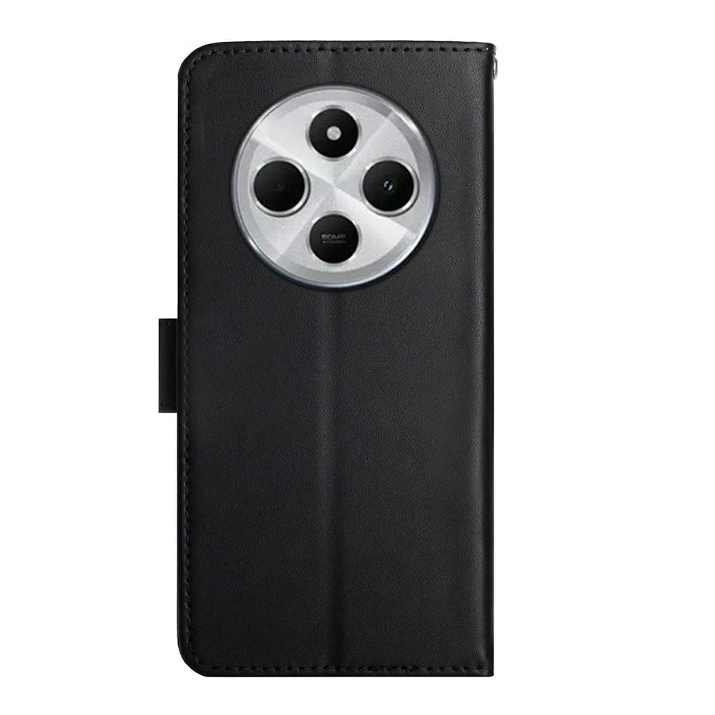 HT02 Für Xiaomi Poco C75 4G/Redmi 14R 5G/14C 4G Hülle Echtes Rindsleder Handyhülle Nappa-Textur