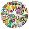 Game Minecraft 50pcs Stickers Pvc Waterproof Lapyop Bike Luggage Suitcase Decals