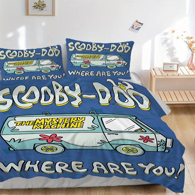 

Mystery Machine Flowers Bedding Set Comforter Cover Gift for Bedroom,Includes 1 Cover and 2 Pillowcases, No InsertB341 135x200cm