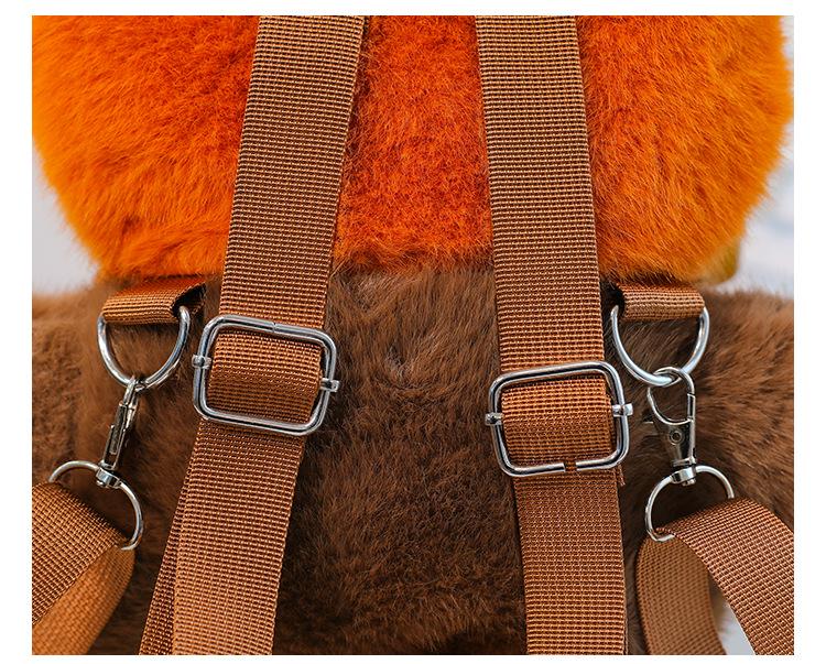 Adorable Plush Panda and Raccoon Backpack - Cute Cartoon Style for Kids