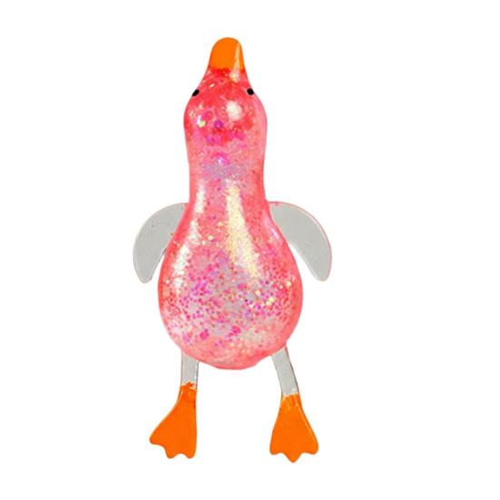 Třpytivá kachnička Fidget Hračka na odbourání stresu Průhledná kachnička Senzorická hračka Zvířátko na dekompresi Míček na stres Party drobnosti Výplň velikonočního košíku