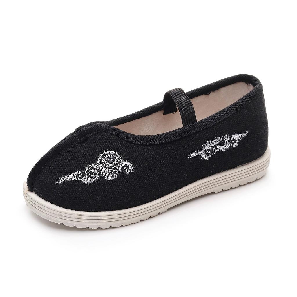 Customized children's Hanfu shoes antique girls embroidered shoes Chinese style boys ancient performance shoes cloth shoes soft