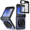 360°Rotat Magnetic Ring Car Holder Phone Case for Samsung Galaxy Z Flip 7 FE 6 5 4 3 Anti-fall Screen Hinge Protect Back Cover