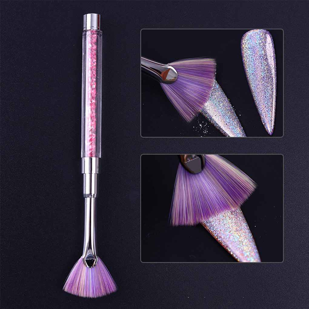 Nail Art Brush Painting Dipping Dotting Glitter Powder DIY Manual Manicure Washable Home Personalized Applicator
