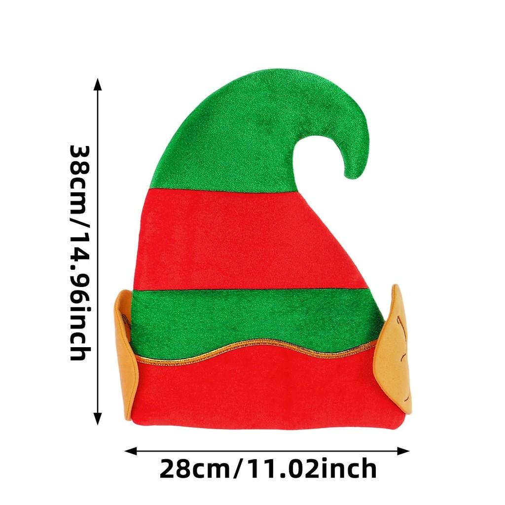 Christmas Elf Hat With Nonwoven Fabric For Kids And Adults Holiday Costume Accessory